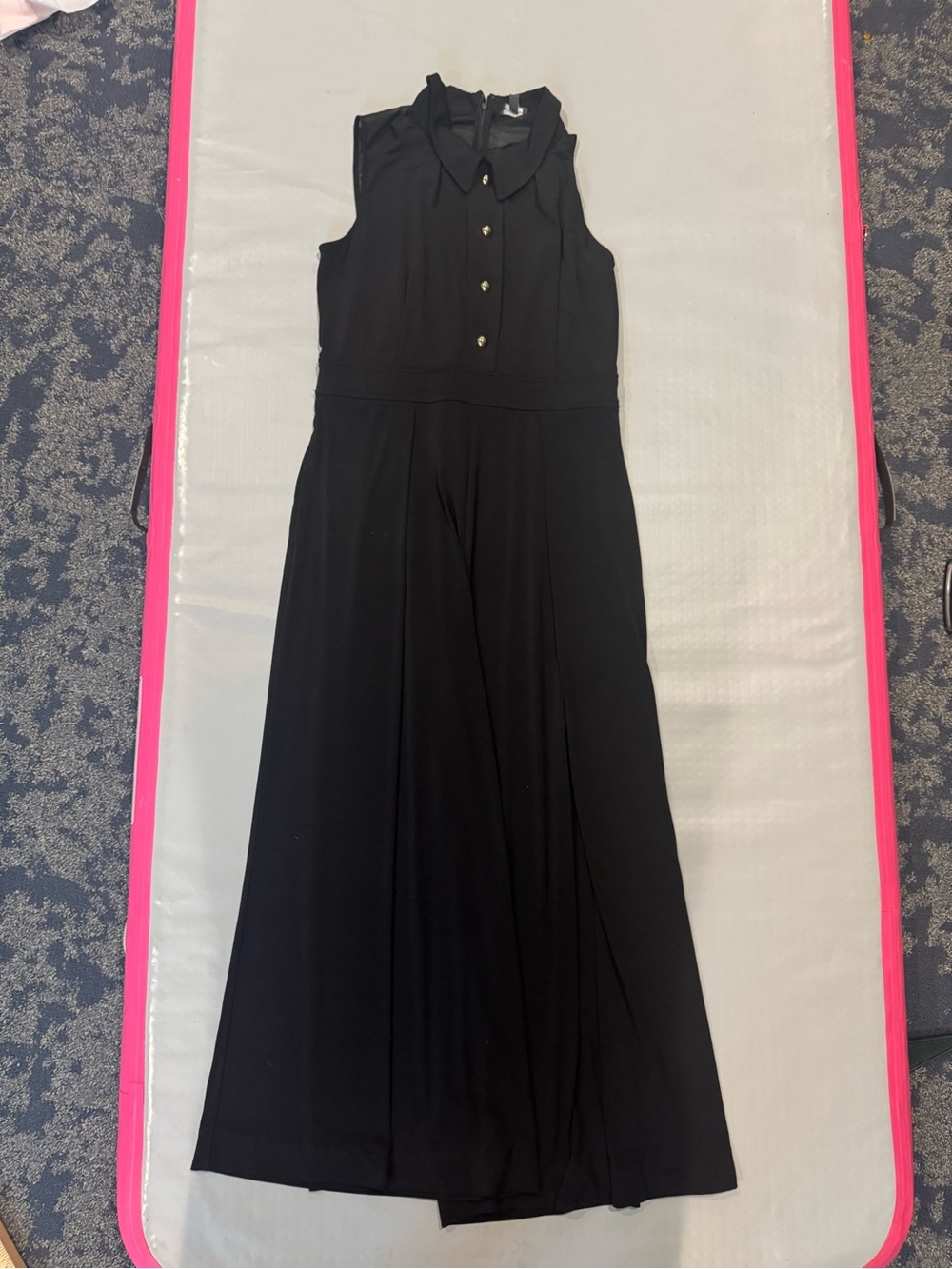 Limited Women’s Black Sleeveless Collared Jumpsuit